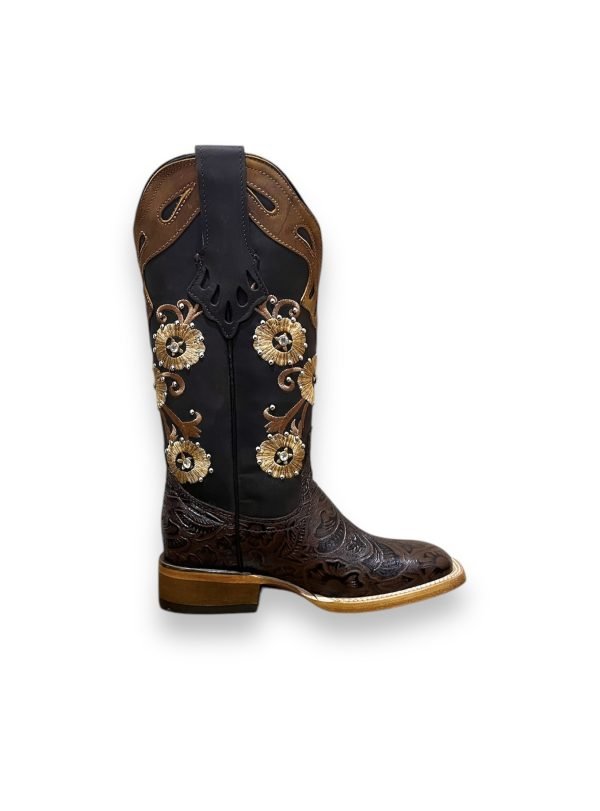 Botas Cinceladas Cafe Mod.3309 - Imagen 4